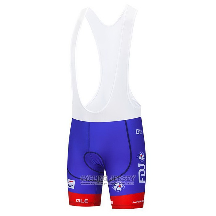 2021 Cycling Jersey Groupama-FDJ Red Blue White Short Sleeve And Bib Short